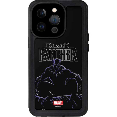 Marvel Black Panther Night Time Watch iPhone 15 Pro Waterproof Case